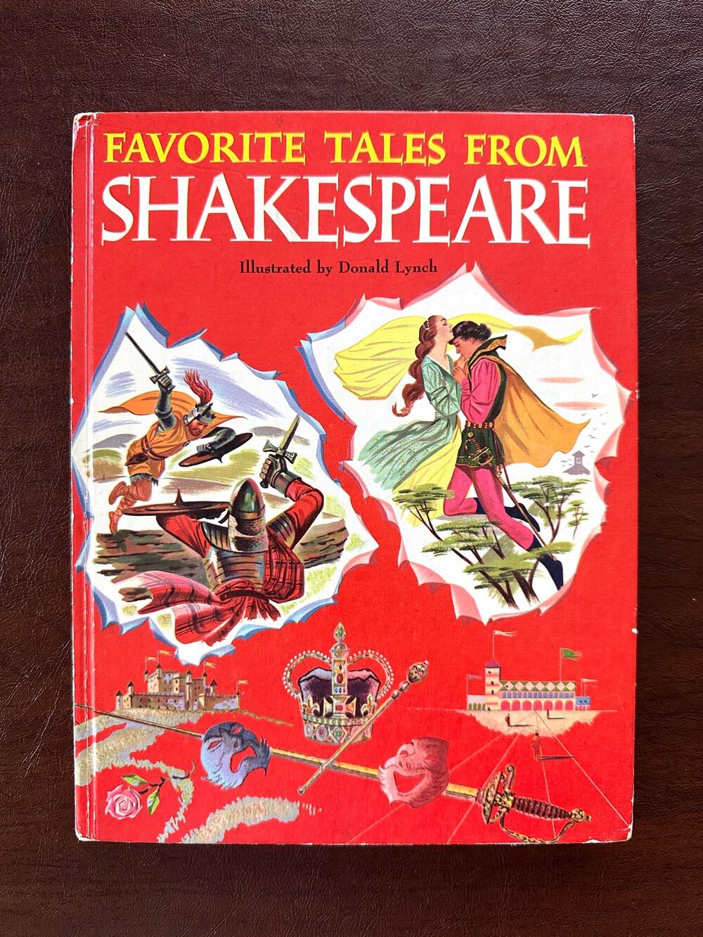 Vintage 1956 Favorite Tales From Shakespeare HC Donald Lynch Illustrated Book